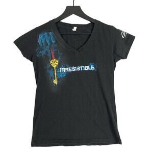 Busch Gardens Howl-O-Scream "Irresistible"‎ T-Shirt Black M Halloween Juniors
